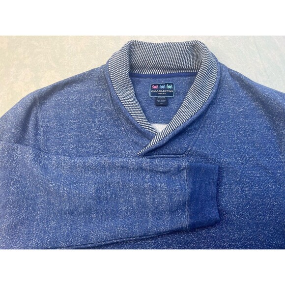 Charleston Threads Men's Sweater Size XXL Blue Long Sleeve Shawl Neck Pullover - Picture 1 of 7